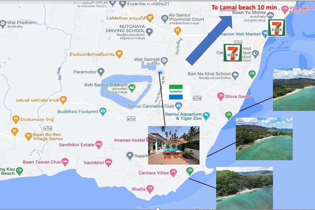 Holiday House Near Lamai With Swimming Pool. 2 Bedrooms Amphoe Koksamui Buitenkant foto